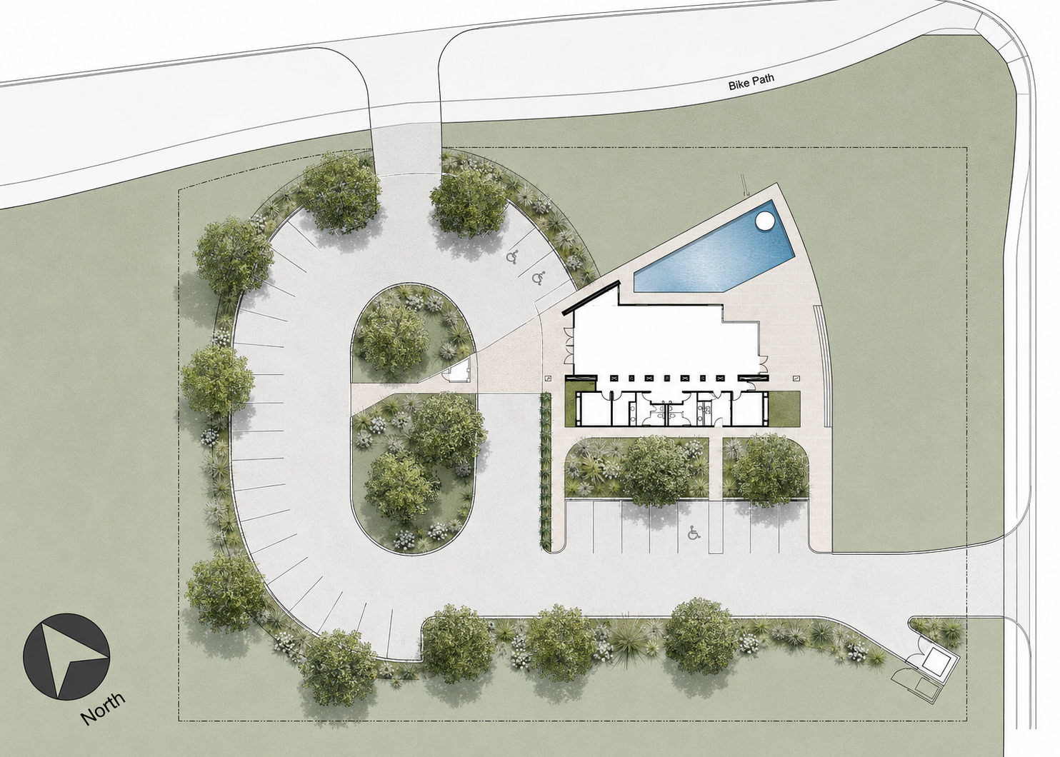 Commercial Portfolio Siteplan: Sales and Marketing Center for the new community of Anthem, Arizona | Habitat Inc.