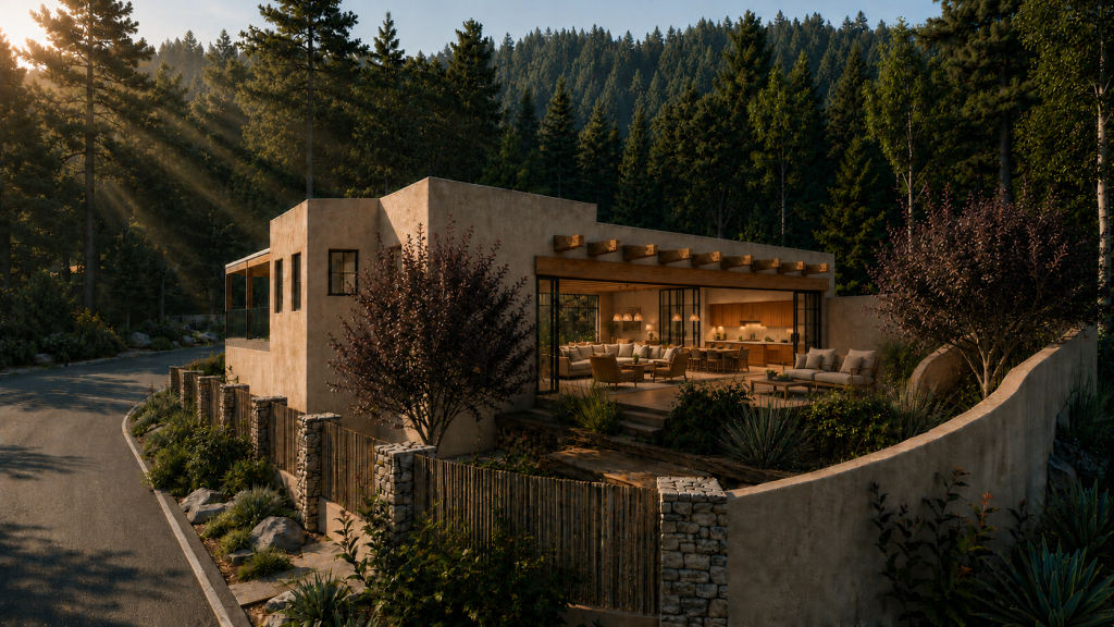 Hillside House on a Santa Fe Mountainside